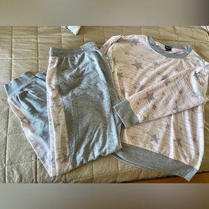 Splendid Pink and Gray Pajama set